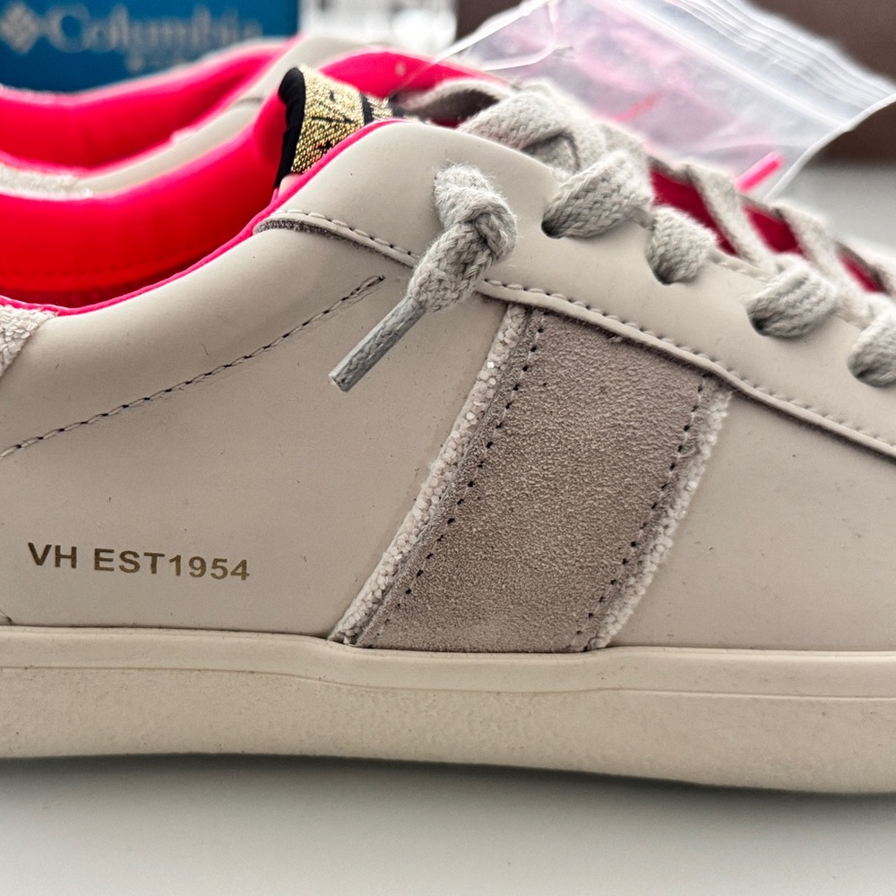Vintage Havana New w/o box Irma White and Gray Leather Sparkle Sneakers